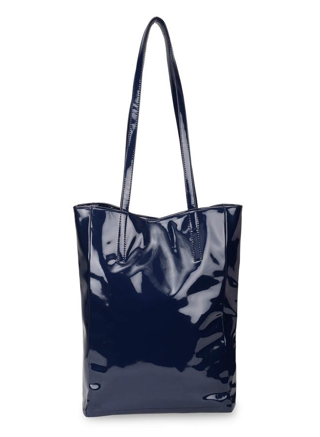 True 2 F Chic Oversized Handbag - Stylish & Spacious Handbag for Women & Girls | Office & College Use(Midnight Blue) - Image 2